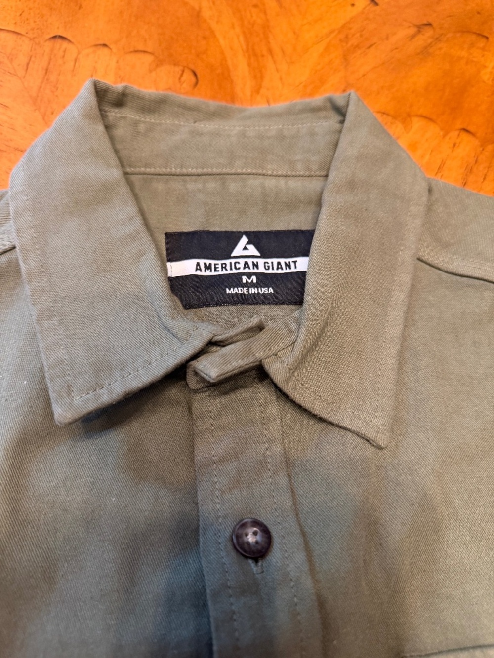 American Giant Highway Shirt - Sage Green - Medium